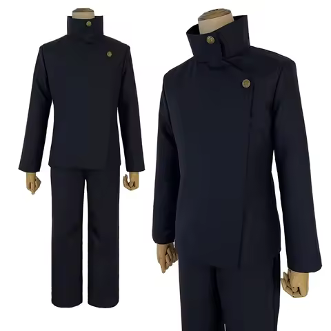 ❤2026★ HOLOUN Jujutsu JJK Manga Anime Fushiguro Megumi Cosplay Costume Wig Dark Blue Jacket Pants Un
