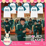 Squid Game T-shirt Halloween Cosplay Costume Short Sleeve Unisex Tops Casual Sports Netflix Tee Shir