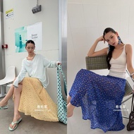Express Delivery C232 Junmao Light Flowing See-Through Skirt With Lining Wear It And Look Like A Fas