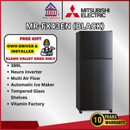 【Free Install】Mitsubishi 389L | 421L 2 Door Inverter Top Freezer Refrigerator Fridge MR-FX43EN | MR-