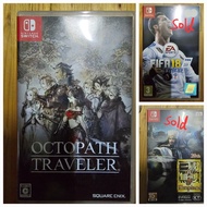 Switch game - Fifa 18 $60, octopath traveler $230， 三國無雙 $250 sold