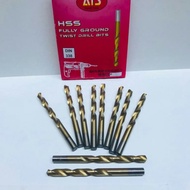 MATA ATS 9mm Iron Drill Bit - Yellow HSS TiN Twist Drill 9 mm