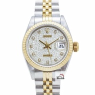 【大眾名錶】ROLEX 勞力士 69173 Datejust 蠔式女錶 銀白色紀念十鑽面盤 錶徑26 大眾名錶B1109