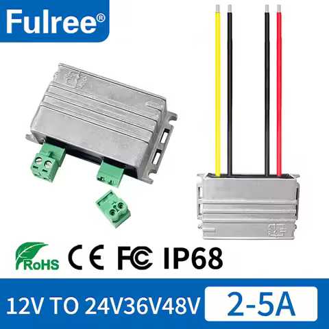 12V to 24V 36V 48V DC DC Step Up Voltage Converter 12 Volt Boost 24 36 48 Volt Car Power Convertor