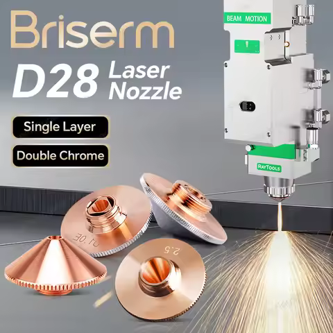 Fiber Laser Nozzle D28 M11 H15 Laser Cutting Nozzle 1.2 1.5 2.0 2.5 3.0 Single Double Chrome Raytool