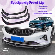 Proton S70 Front Bumper Lips Sporty Skirt Proton S70 Skirt Car Accessories Decoration Lips
