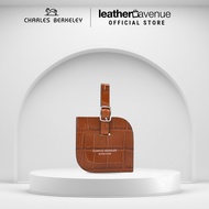 Charles Berkeley PIPER Patent Croc Genuine Leather Luggage Tag (XY-2459)