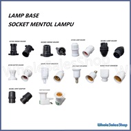 LAMP HOLDER BULB HOLDER WEDGE HOLDER BATTEN HOLDER PLC TO E27 B22 TO E27 CONVERTER PEMEGANG SOCKET M