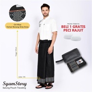 Premium Travel Sarong WaterProof Bag Dobby Songket Sarong/ Set