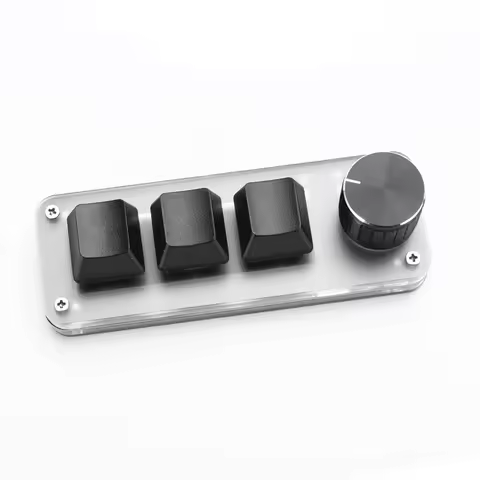 3 Key 1 Knob/4 Key Photoshop Gaming Keypad RGB Wired USB Mini Mechanical BT Keyboard Hotswap Red Swi