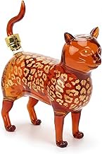 1000ml Cat Whiskey Decanter Animal Decanter with Recyclable Stopper, Animal Whiskey Bottle, Glass Li