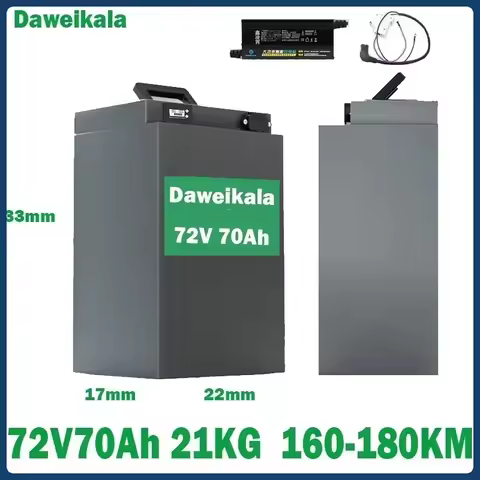 Daweikala 48V 60V 72V Large Capacity 45Ah 60Ah 70Ah Ultra Strong Electric Motorcycle Tricycle Lithiu