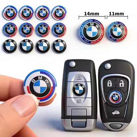 Car Stickers Key Shell Emblem Paster For BMW M3 M4 M5 G42 G30 G20 E39 E36 E87 E90 E53 X1 X2 X3 X4 X5