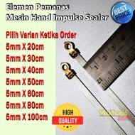 MESIN Leabar 5mm Hand Impulse Sealer Machine Heating Wire Plate / Vacuum Sealer 5mm Width - FS-200 F