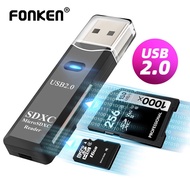 Pembaca Kad 2 dalam 1 USB 2.0 ke SD Micro SD TF untuk Aksesori Komputer Riba PC Pembaca Kad Memori P