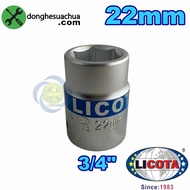 Licota N6022 short white 6-sided 3/4 tube