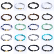 Dumbbell Bracelet Single Circle Yellow Tiger Eye Bracelet Fashion Solid Circle Bracelet