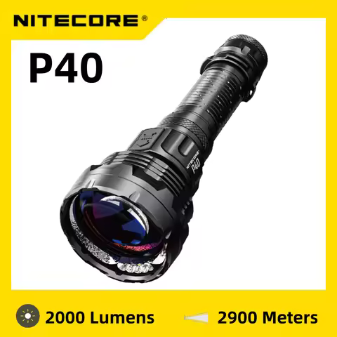 NITECORE Flashlight P40 seraching light Hunting 2000 lumens Ultra Bright Long Range flashlamp includ