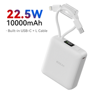 Sạc dự phòng Kuulaa 10000mAh/20000mAh 22.5W Power Bank with Màn Hình Built in Cáp Type C dành Cho iP