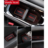 Honda Vezel 2014-2018 Interior Door Gate Slot Anti-Slip Mats Water-proof Dust Prevention Car Accessories