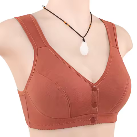 Front Close Wireless Cotton Bras Women Cami Bra Wire Free Bralette Comfortble Underwear Female Linge