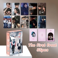 50-55pcs The first frost Chinese Drama Actor Bai JingTing Hologram Lomo cards Zhang Ruonan Holograph