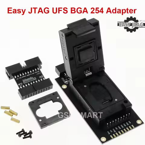 NEW EASY JTAG PLUS UFS BAG 254 SOCKET UFS ISP EMMC 254 2 in 1 SOCKET ADAPTER with z3x easy jtag plus