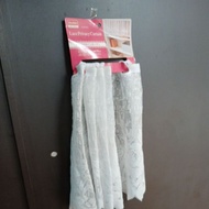 Daiso Lace Privacy Curtain Small Thin Curtain Display Rack Cover for Sale Curtain Kitchen Rack Tc-09