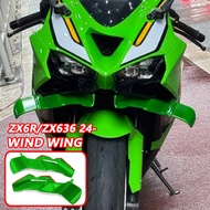 New For ZX-6R ZX6R ZX636 ZX-636 2024-2025 Motorcycle front lip spoiler wing fairing front small wing