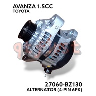 ALTERNATOR 4PIN 6PK 12V NEW ORIGINAL DAIHATSU 27060-BZ130,BZ120,BZ110  MADE IN THAILAND FOR TOYOTA A