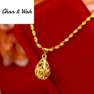 Singapore Jewellery 916 Original Necklace Women Gold 999 Original Gold Chain Pendant Jewellery Korea