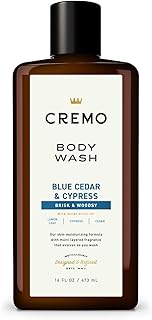 Cremo Body Wash Men, A Woodsy Scent with Notes of Lemon Peel, Cypress and Cedar, 16 Fl Oz