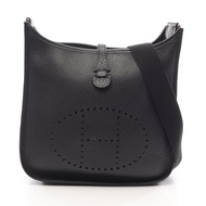 【二手】愛馬仕 HERMES Evelyne 2 PM 黑色單肩背包 其他 Evelyne 2 PM 黑色 女士二手 B