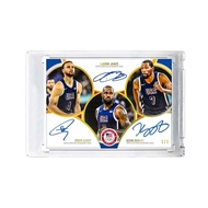 Curry & James & Durant Three-Person Signature Star Card 1/1 Edition Non-Panini Refraction Card Olymp