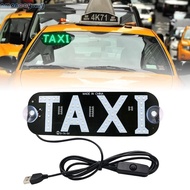 amonoay USB Taxi Top Light Roof Taxi Sign Waterproof Taxi Dome Light with Suction Cup