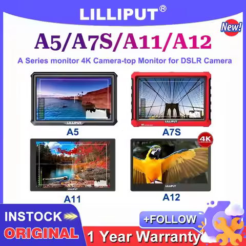 LILLIPUT A5 A7S A11 A12 A Series monitor 4K Camera-top Broadcast Director Monitor for DSLR Camera Su