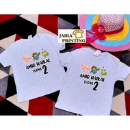 DIDI AND FRIENDS BIRTHDAY TSHIRT CUSTOM MADE DESIGN 07 BAJU SET FAMILY SEDONDON BAJU BUDAK BAJU DIDI