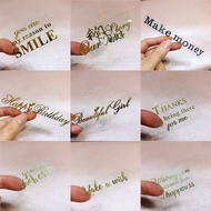 Diy Jewelry Accessories Blessings English Stickers Crystal Epoxy Ashtray Metal Labels