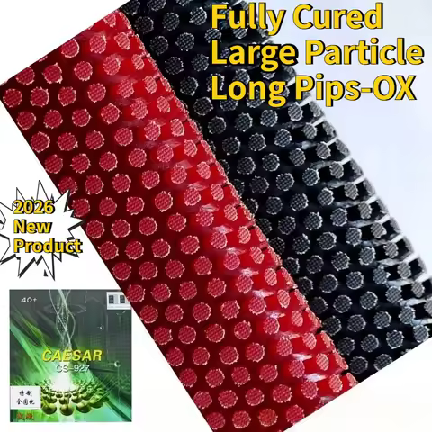 2026 New CAESAR CS-927 OX Table Tennis Rubber Long Pips Fully Cured OX No Sponge Large Particle Heig