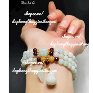 3-piece jade bracelet, size 6mm, mixed according to sample