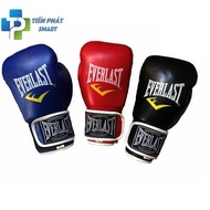 Everlast Boxing Gloves - 3 Colors Black, Red, Blue (Standard Class 1) With Carrying Bag