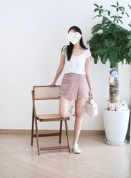 Moci韓國秋季鍋釘裙褲