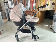 silver cross bb車 + 初生BB籃 兩用