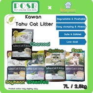 KAWAN Tofu / Tahu Cat Litter 7L (2.8kg) / Tahu Cat Litter 7L / Tofu Premium Cat Litter / Pasir Kucin