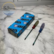 (12 PC) ANATA Radio Screwdriver Plastic Handle 3mm 2711 (+) 3 4 5 6 8 10 12 Inch | SJ ABADIE |