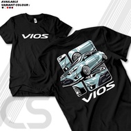 Toyota Vios Car T-Shirt Cyan Color