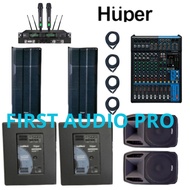 Paket 6 soundsystem outdoor HUPER + Mixer YAMAHA MG12XU ORIGINAL