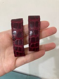 Cartier Santo watch alligator strap Bordeaux color 錶帶