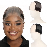 1ชิ้น แถบรัดศีรษะ cap วิกเลซ HD ที่ปรับขนาดได้สำหรับการทำวิกผม U part wick caps พร้อมยางหนับสำหรับวิ