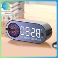 AA Digital Alarm Clo  5.0 Speaker LED Display Mirror Desk Alarm Clo With FM Radio Support TF Card Pl